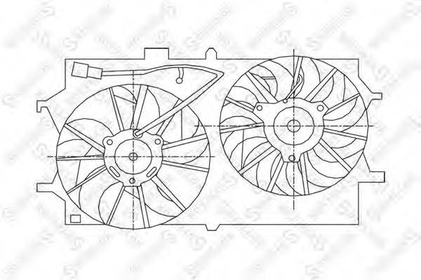 STELLOX 2999194SX Вентилятор, охлаждение двигателя