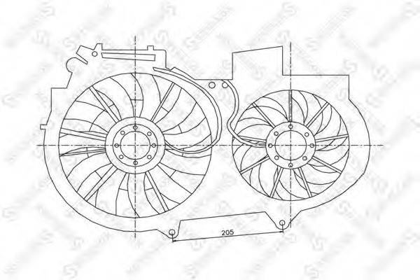 STELLOX 2999272SX Вентилятор, охлаждение двигателя