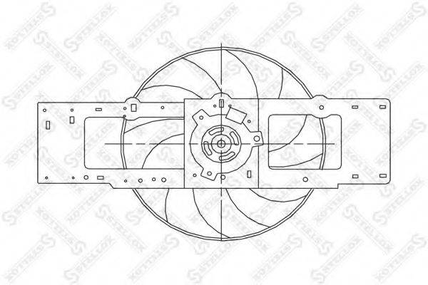 STELLOX 2999273SX Вентилятор, охлаждение двигателя
