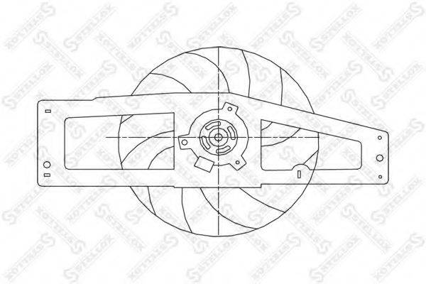 STELLOX 2999274SX Вентилятор, охлаждение двигателя