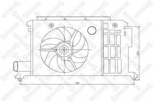 STELLOX 2999284SX Вентилятор, охлаждение двигателя