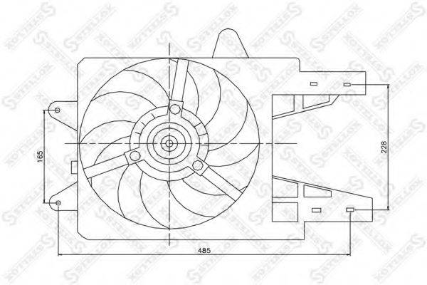 STELLOX 2999295SX Вентилятор, охлаждение двигателя