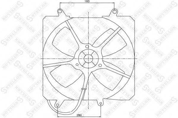 STELLOX 2999298SX Вентилятор, охлаждение двигателя
