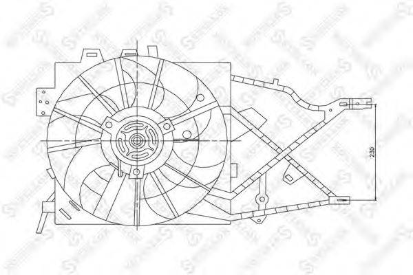 STELLOX 2999304SX Вентилятор, охлаждение двигателя