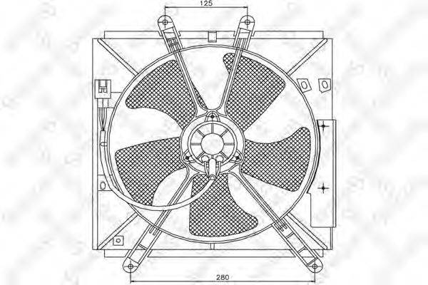 STELLOX 2999343SX Вентилятор, охлаждение двигателя