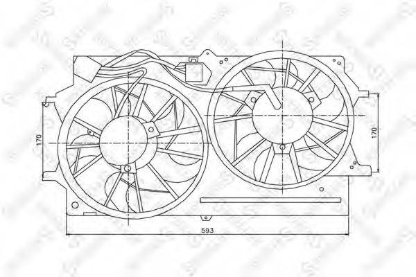 STELLOX 2999359SX Вентилятор, охлаждение двигателя
