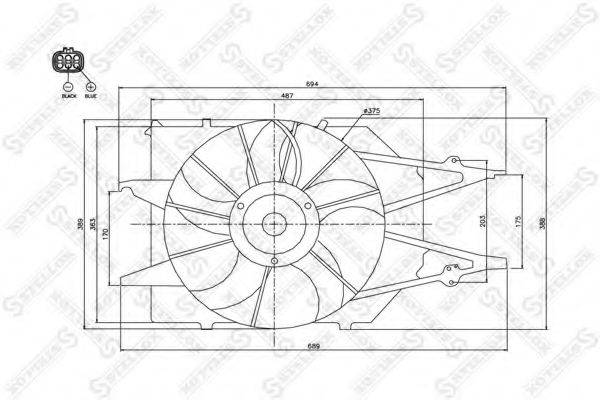 STELLOX 2999371SX Вентилятор, охлаждение двигателя