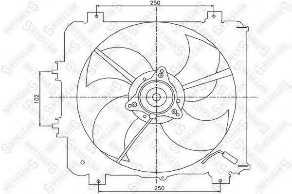 STELLOX 2999422SX Вентилятор, охлаждение двигателя