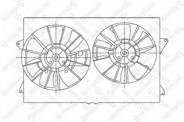 STELLOX 2999424SX Вентилятор, охлаждение двигателя