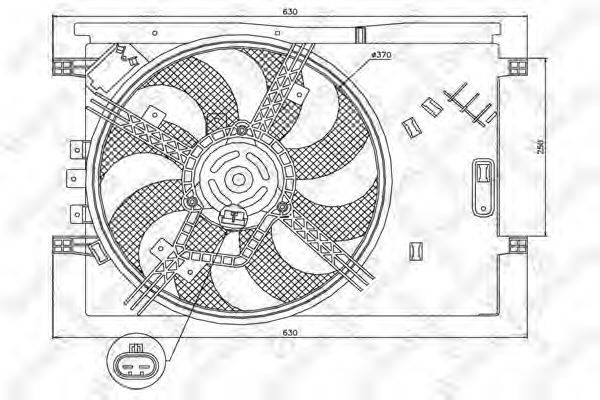 STELLOX 2999446SX Вентилятор, охлаждение двигателя