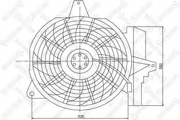 STELLOX 2999466SX Вентилятор, охлаждение двигателя