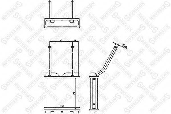 STELLOX 1035010SX Теплообменник, отопление салона