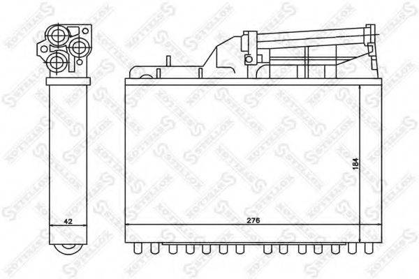 STELLOX 1035041SX Теплообменник, отопление салона