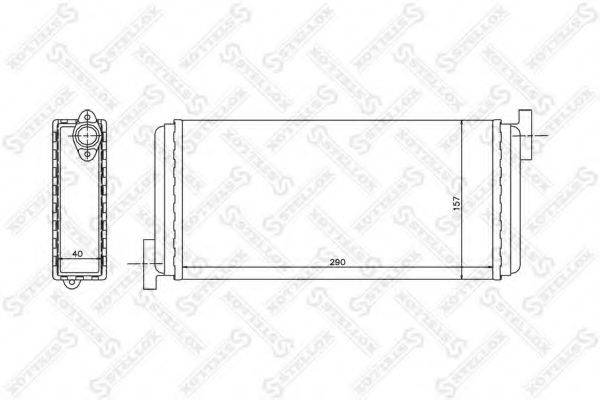 STELLOX 1035049SX Теплообменник, отопление салона