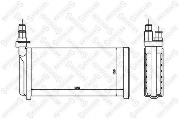 STELLOX 1035052SX Теплообменник, отопление салона