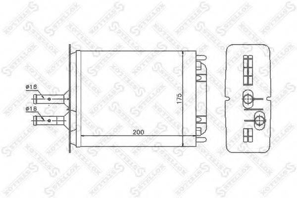 STELLOX 1035053SX Теплообменник, отопление салона