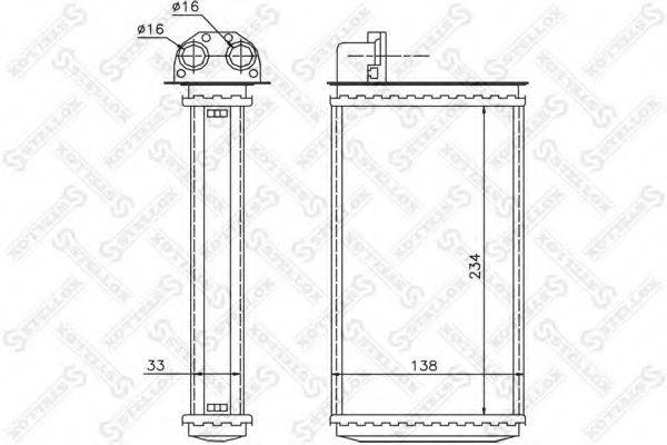 STELLOX 1035059SX Теплообменник, отопление салона