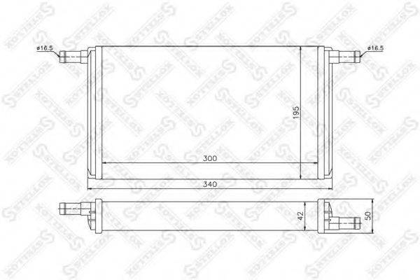 STELLOX 1035064SX Теплообменник, отопление салона