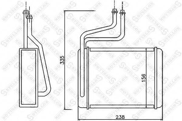 STELLOX 1035070SX Теплообменник, отопление салона