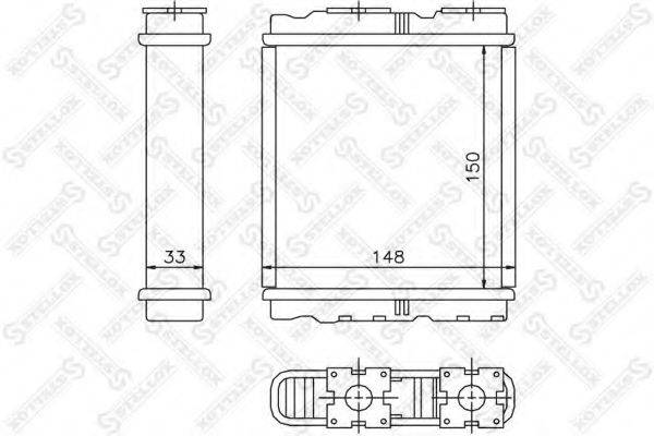 STELLOX 1035077SX Теплообменник, отопление салона