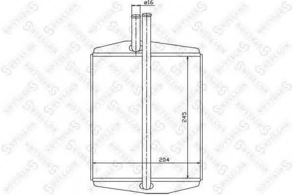 STELLOX 1035088SX Теплообменник, отопление салона