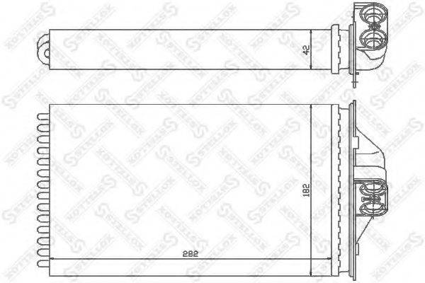 STELLOX 1035089SX Теплообменник, отопление салона