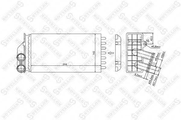 STELLOX 1035103SX Теплообменник, отопление салона