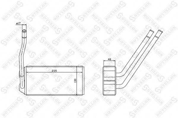 STELLOX 1035135SX Теплообменник, отопление салона