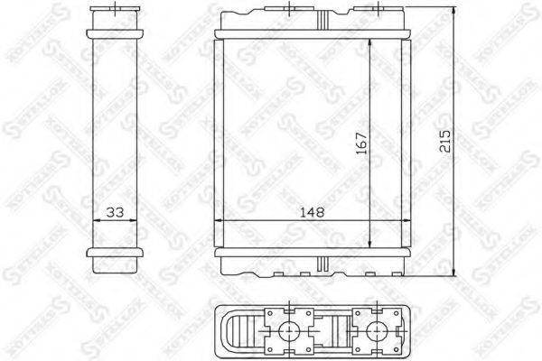 STELLOX 1035136SX Теплообменник, отопление салона