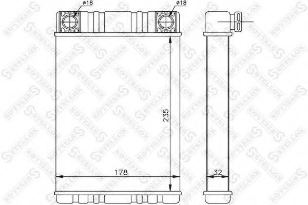 STELLOX 1035144SX Теплообменник, отопление салона