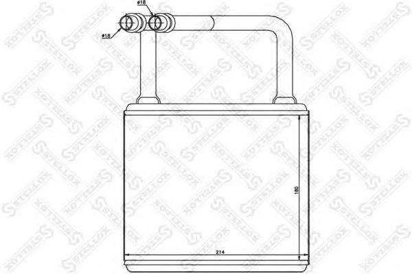 STELLOX 1035145SX Теплообменник, отопление салона