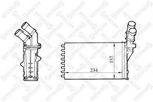 STELLOX 1035158SX Теплообменник, отопление салона