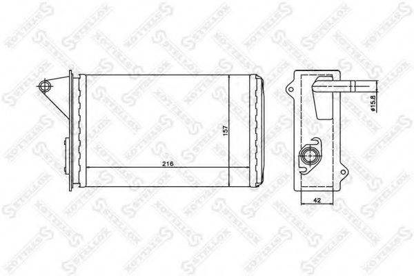 STELLOX 1035160SX Теплообменник, отопление салона