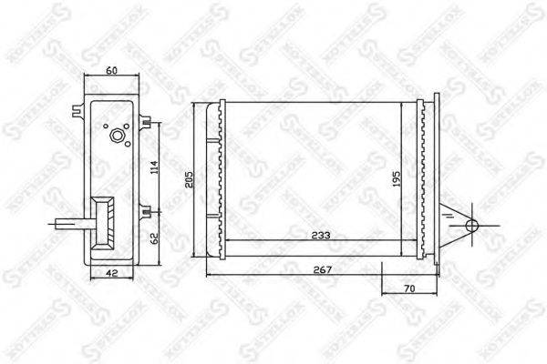 STELLOX 1035162SX Теплообменник, отопление салона