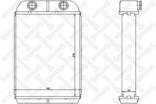 STELLOX 1035166SX Теплообменник, отопление салона