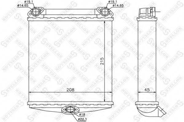 STELLOX 1035170SX Теплообменник, отопление салона