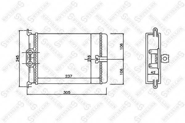 STELLOX 1035171SX Теплообменник, отопление салона