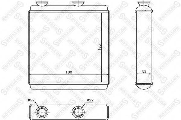 STELLOX 1035174SX Теплообменник, отопление салона
