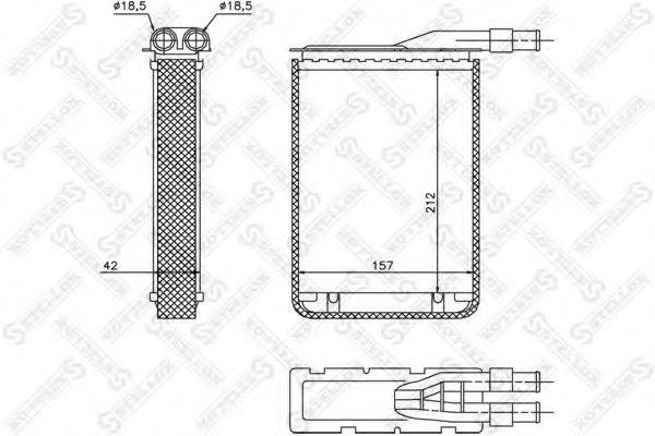 STELLOX 1035176SX Теплообменник, отопление салона