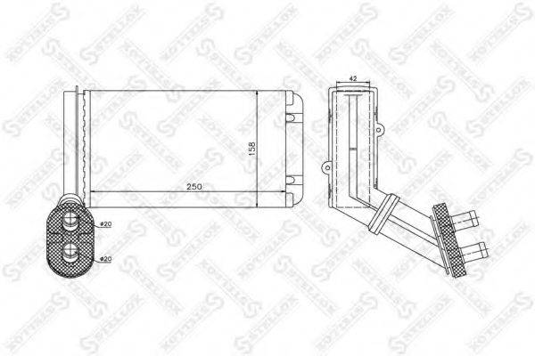 STELLOX 1035182SX Теплообменник, отопление салона