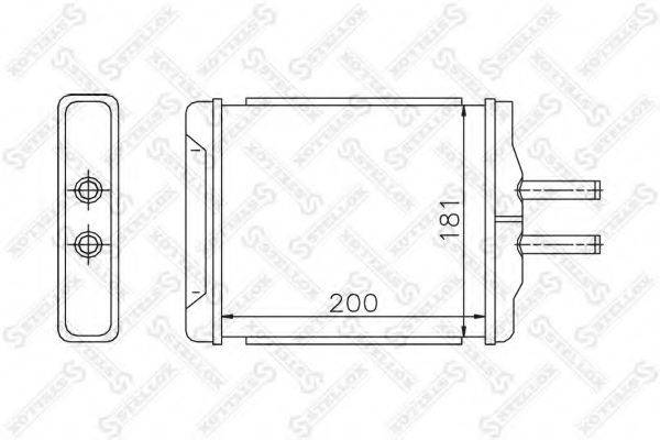 STELLOX 1035183SX Теплообменник, отопление салона