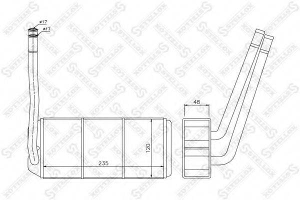 STELLOX 1035194SX Теплообменник, отопление салона