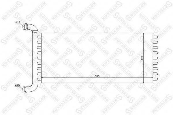 STELLOX 1035203SX Теплообменник, отопление салона