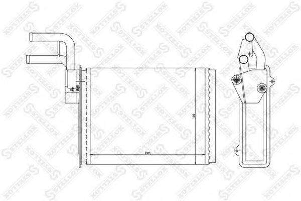 STELLOX 1035207SX Теплообменник, отопление салона