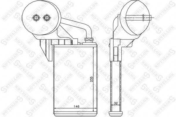 STELLOX 1035212SX Теплообменник, отопление салона