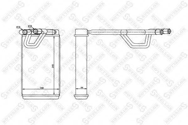 STELLOX 1035214SX Теплообменник, отопление салона