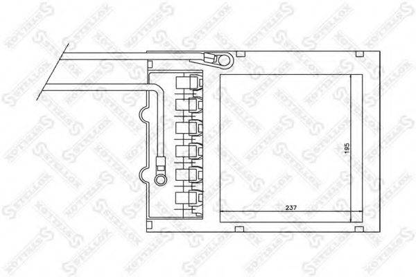 STELLOX 1035215SX Теплообменник, отопление салона