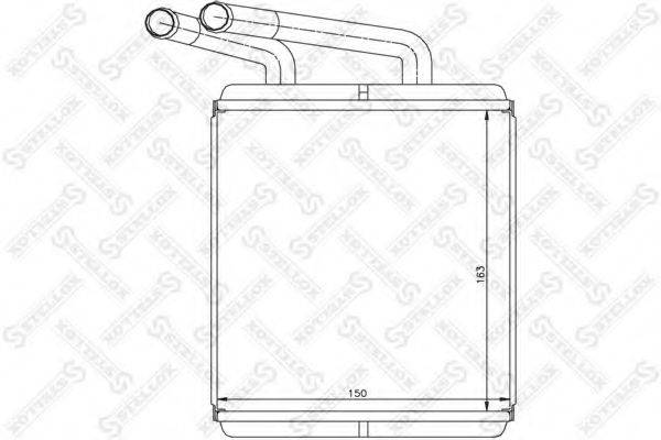 STELLOX 1035220SX Теплообменник, отопление салона