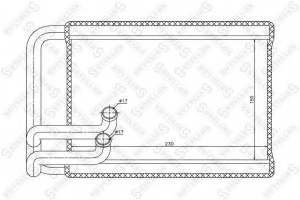 STELLOX 1035225SX Теплообменник, отопление салона