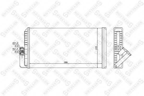 STELLOX 1035234SX Теплообменник, отопление салона